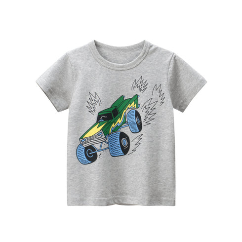 Summer cartoon 4WD pattern short sleeve